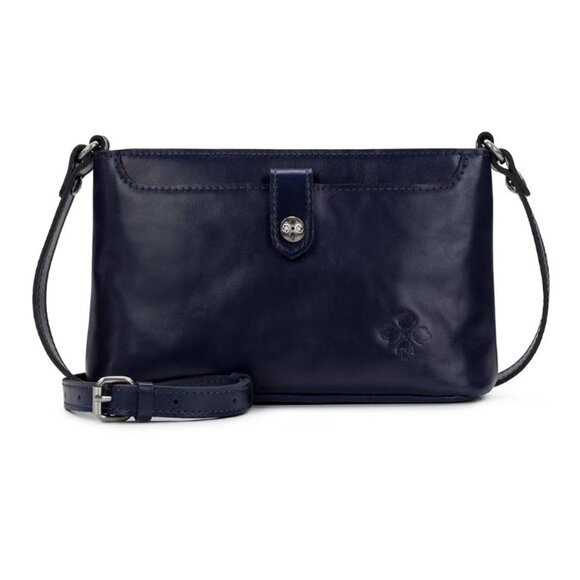 NWT PATRICIA NASH AIMEE Crossbody Bag OCEANO NAVY BLUE Leather Shoulder Handbag - Picture 1 of 10